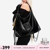 JellyToyboy包包女包JTB漫游包新款单肩包大容量通勤实用小众斜挎包 黑色