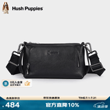 暇步士（Hush Puppies）单肩包真皮男士背包斜挎商务通勤牛皮小挎包新款男士包生日礼物 【经典款】可手包