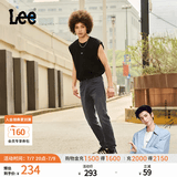 Lee【张凌赫代言】凉凉裤726标准直脚轻薄黑灰色男牛仔裤休闲潮流 黑灰色 33