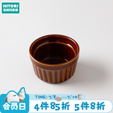 NITORI宜得利家居 厨房餐具茶壶大口盘烤箱烤盘适用多用单柄盘 焦糖系列 甜品盅
