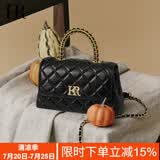 HR赫莲娜包包女包头层牛皮单肩斜挎包菱格手提链条包女包生日礼物