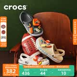 CROCS卡骆驰贝雅卡骆班洞洞鞋轻便耐磨拖鞋一脚蹬休闲鞋|205089 黑色/白色-066（含智必星） 39 (240mm)