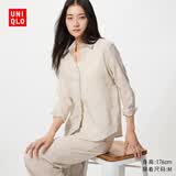 优衣库法国麻衬衫/长袖女装衬衣26春夏新款483868 30 浅米色 S