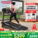 乔山（JOHNSON）家庭用跑步机可折叠踏步机减震护膝室内燃脂运动健身器材T202 坡度/马力升级_Horizon