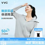 VVC防晒衣女夏季新款防紫外线宽松短款外套时尚洋气外套 寂静灰 L 