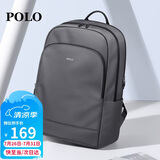 POLO双肩包男士大容量背包旅行学生书包16/17.3英寸电脑包商务出差包