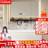 京舰新款肤感一体盆洗脸盆柜卫浴室柜组合柜洗脸面盆洗手盆柜洗漱台池 80多功能镜柜+新款肤感盆