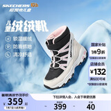 Skechers斯凯奇儿童绒绒靴儿童搭扣加绒靴子女童雪地靴保暖棉鞋664200L