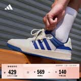 adidas ENTRAP美式校园风运动少年感复古篮球风板鞋男女阿迪达斯   白/蓝   41