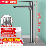 橱卫帮（CVBAB）枪灰面盆水龙头洗脸盆台上盆加高卫生间冷热不锈钢水龙头CV1021H