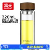 富光双层玻璃杯水杯子茶水分离泡茶杯男女士高颜值团购定制320ml