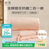 太湖雪 100%桑蚕丝子母被四季被 丝重1+3斤 防螨抑菌 2*2.3m专柜同款