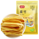 富昌黄豆制品南北干货 腐竹豆皮素肉炒菜火锅凉拌食材 响铃卷豆腐串 腐竹400g*2