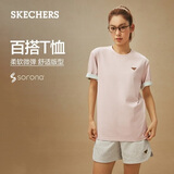 斯凯奇（Skechers）七夕情人节礼物【刘晶娅同款】短袖T恤衫柔软男女同款L226U005