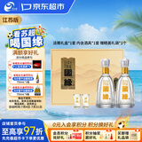 今世缘 淡雅国缘礼盒 幽雅醇厚型白酒 42度 500ml*2瓶 送礼白酒