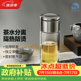 孔雀（Peacock）玻璃杯 户外大容量茶水分离杯便携高档PCB-B03(S)