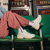 斯凯奇（Skechers）机甲鞋女鞋运动鞋厚底增高老爹鞋缓震轻便休闲鞋
