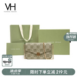 VANESSA HOGAN VH女包山茶花信封包轻奢老花链条小包单肩斜挎包七夕礼物送女友