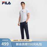 FILA 斐乐官方经典运动长裤健身运动跑步裤休闲男裤凉感防晒直筒裤子 【夏季新款-凉感防晒科技】RD宝蓝-NV XL 180/88A