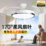 长城LED隐形风扇灯现代简约客厅卧室餐厅吊扇一体灯中山电扇灯具
