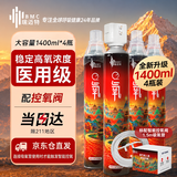 瑞迈特医用智能氧气瓶便携式高原旅游反应急孕妇老人家用鼻吸氧气罐*4瓶