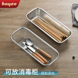 拜格消毒柜筷子盒筷子筒篮筷子收纳盒沥水筷子架刀叉餐具密孔款BX6559