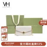 VANESSA HOGAN VH女包山茶花信封包轻奢老花链条小包单肩斜挎包生日礼物送女友