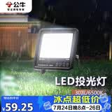 公牛（BULL）LED投光灯路灯庭院灯工地灯露营灯 IP65防水高亮度30W-6500K白光