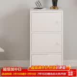 雅美乐书架落地简易书柜带门卧室书房阳台飘窗置物小柜子 三门
