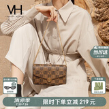 VANESSA HOGAN VH女包山茶花信封包轻奢老花链条小包单肩斜挎包七夕礼物送女友