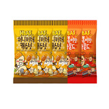 芭蜂HBAF蜂蜜黄油巴旦木坚果扁桃仁韩国进口零食炒货杏仁干果休闲零食 蜂蜜黄油味腰果+辣炒年糕味 30g*5袋