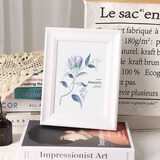 伊眸（YIMOU）复古小相框空框摆台六6寸7寸A4照片墙画框装裱框空框挂墙摆台定制 945款-亮白色 6寸挂摆【可放10.0*15.0cm】