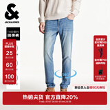 杰克·琼斯（JACK&JONES）男装秋冬季牛仔裤男弹力修身裤子男百搭男裤休闲男士牛仔裤四季款 牛仔蓝 第二批 36 185 W36/L32