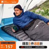 牧高笛（MOBIGARDEN）防潮垫 户外露营加宽加厚折叠充气单人气垫床 NX20663004 玄铁灰