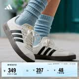 adidas「T头鞋」VL COURT复古休闲板鞋德训鞋男女阿迪达斯轻运动 汉玉白/黑色/树脂黄   43