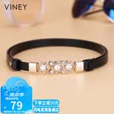 viney牛皮腰带女装饰女士皮带配裙毛衣腰封裙带裤带休闲高颜值生日礼物