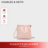CHARLES&KEITH迷你菱格流浪包单肩斜挎双肩包包女包生日礼物送女友CK2-60782390 【S号】粉红色Pink S