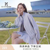 香影紫色立领花苞外套女2026春季新款字母刺绣小个子短款休闲夹克 薰衣草紫 M 160/84A/95-110斤