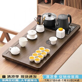 唐丰功夫茶具套装高档茶台烧水壶一体全自动上水茶盘陶瓷茶壶茶杯整套 龙腾盛世茶盘+白瓷龙把西施套装