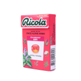 利口乐（Ricola）瑞士进口零食呵护润喉糖蔓越莓护嗓润喉盒装40g