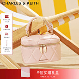 CHARLES&KEITH菱格链条手提斜挎小方包盒子包包女包生日礼物送女友CK2-80782534 粉红色Pink（新色） 小包