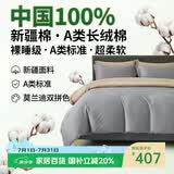巢歌A类亲肤100%新疆长绒棉四件套纯棉大红婚庆马年套件四季通用酒店民宿床上用品双人被套