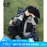 左西儿童冲锋服外套男童春装2026新款男孩大童户外服上衣 卡其色 160
