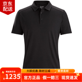 始祖鸟（ARC'TERYX）CAPTIVE SS 男士商务休闲POLO短袖衬衫 抗菌透气速干T恤马球衫 Black/黑色 M /70-80kg尺码偏大