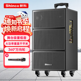 新科V50广场舞音响户外大音量拉杆音箱五喇叭木质箱体大功率家用K歌移动摆摊低音炮10吋单咪