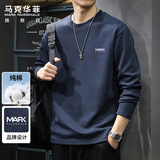 马克华菲（MARK FAIRWHALE）长袖t恤男款春秋季潮牌重磅纯棉上衣服男装休闲外套男士内搭打底