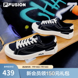 FILA FUSION斐乐男鞋POP帆布鞋潮牌男子潮流板鞋街拍运动休闲鞋男 黑-BK 43