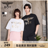 BOY LONDON夏季短袖情侣男女同款小熊涂鸦满印潮牌T恤N01909 黑色 XS 此款偏大，建议拍小一码
