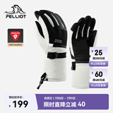 伯希和（Pelliot）【P系列】P棉滑雪手套冬男女骑行登山保暖可触屏105431001白灰XL