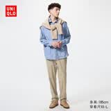 优衣库麻混纺休闲裤男装裤子棉麻透气舒适可调节26春夏新款482920 32 深米色 2XL